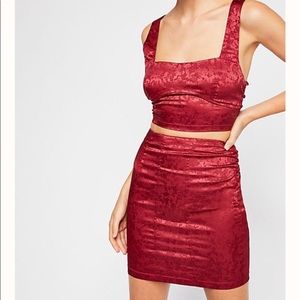 Free People // Vintage Floral Skirt Set